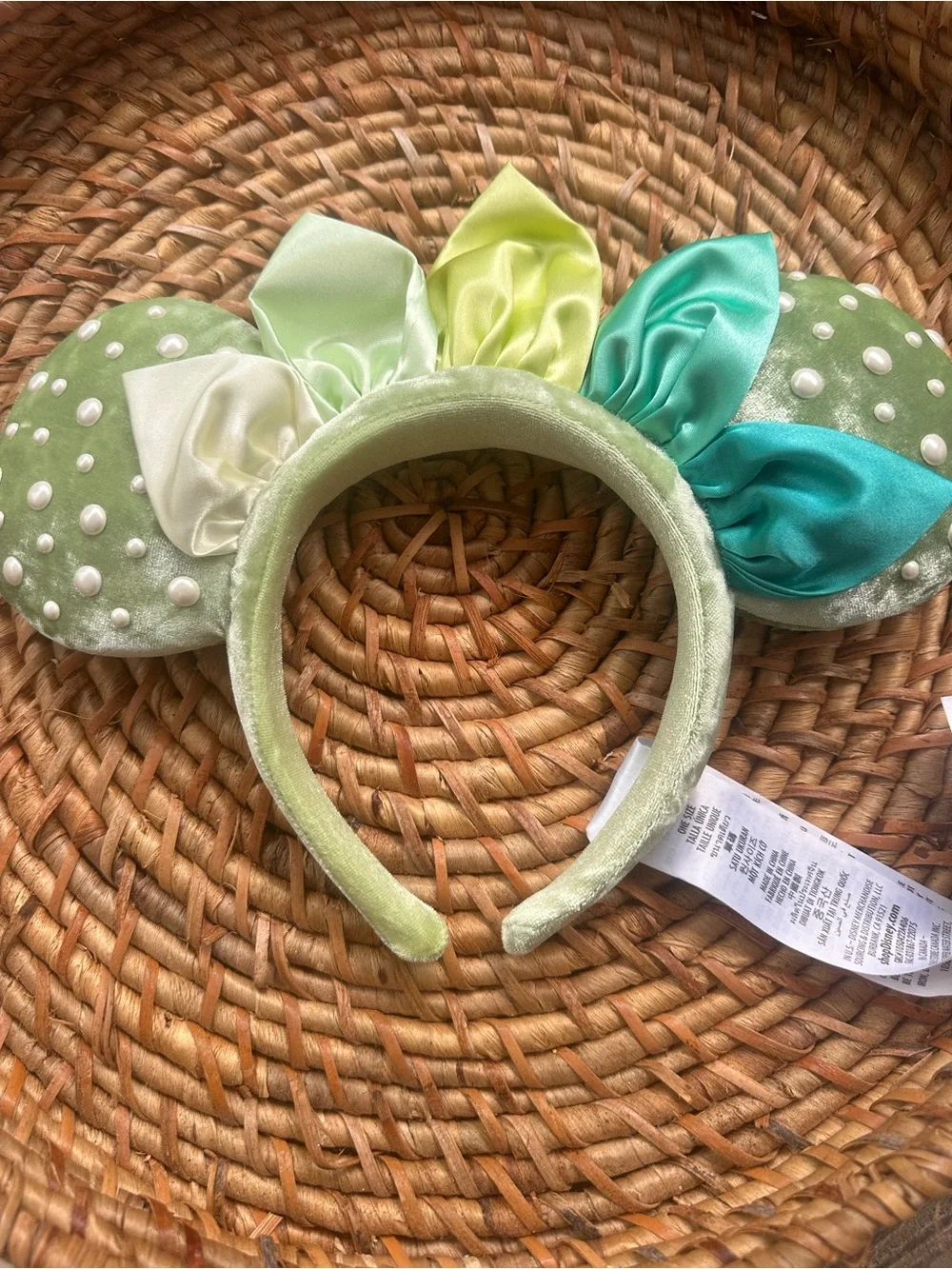 Disney Parks Color Me Courtney Tiana Minnie Mouse Ears Headband NWT